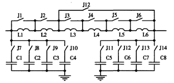圖7  SSB天調(diào)電容、電感網(wǎng)絡(luò)